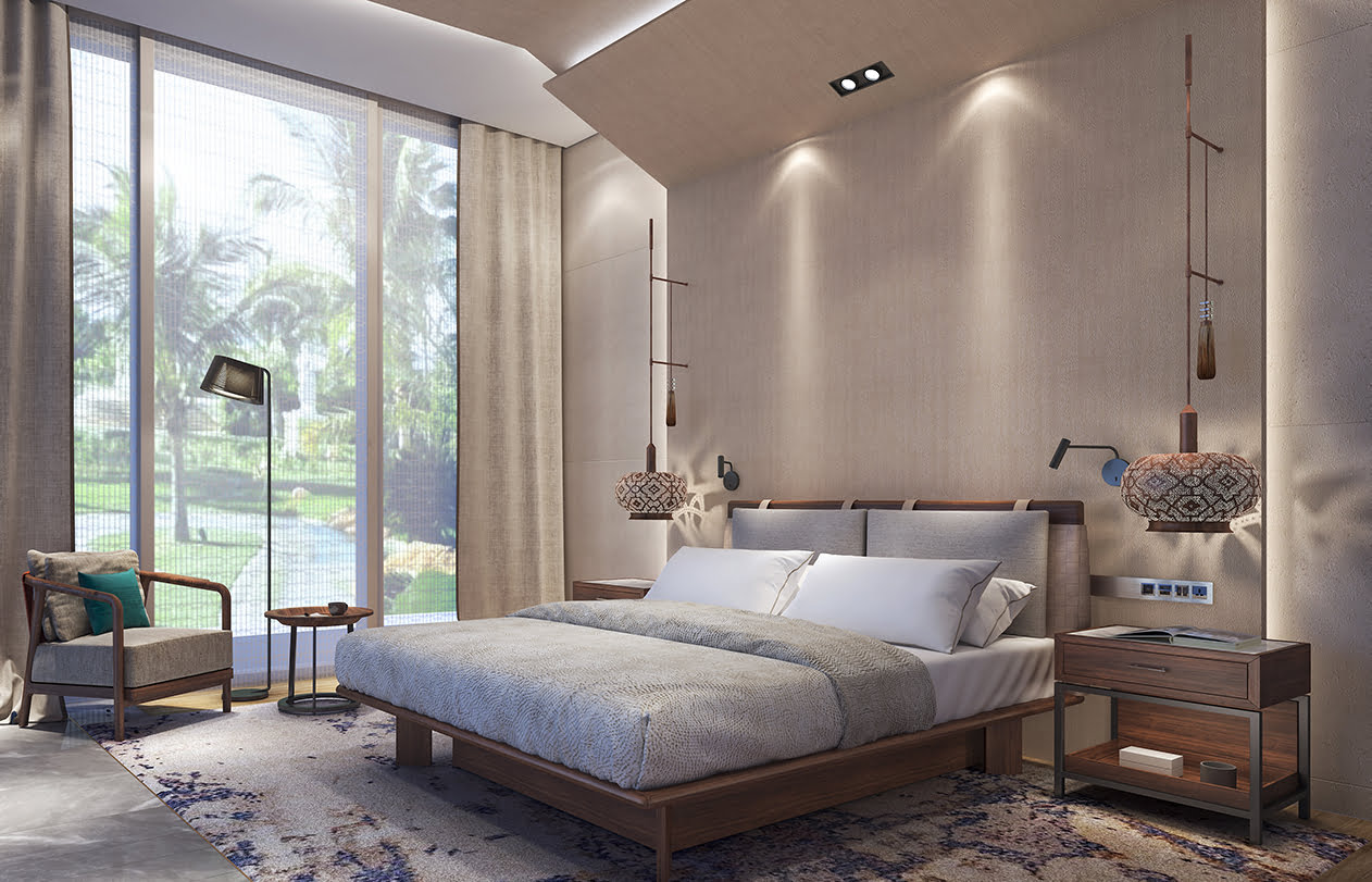 InterContinental Ras Al Khaimah Mina Al Arab Resort & Spa - chalet bedroom